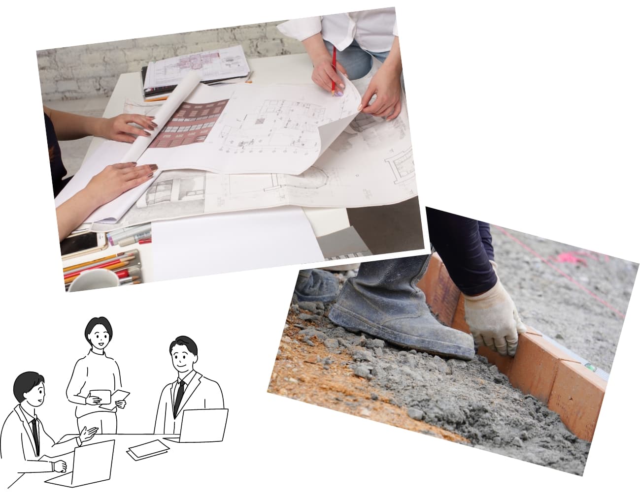 一緒に働くイメージ写真